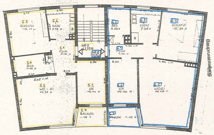 Freie 2 1/2-Zimmer-Wohnung am Eppendorfer Weg beim Generalsviertel - Grundriss 2. OG