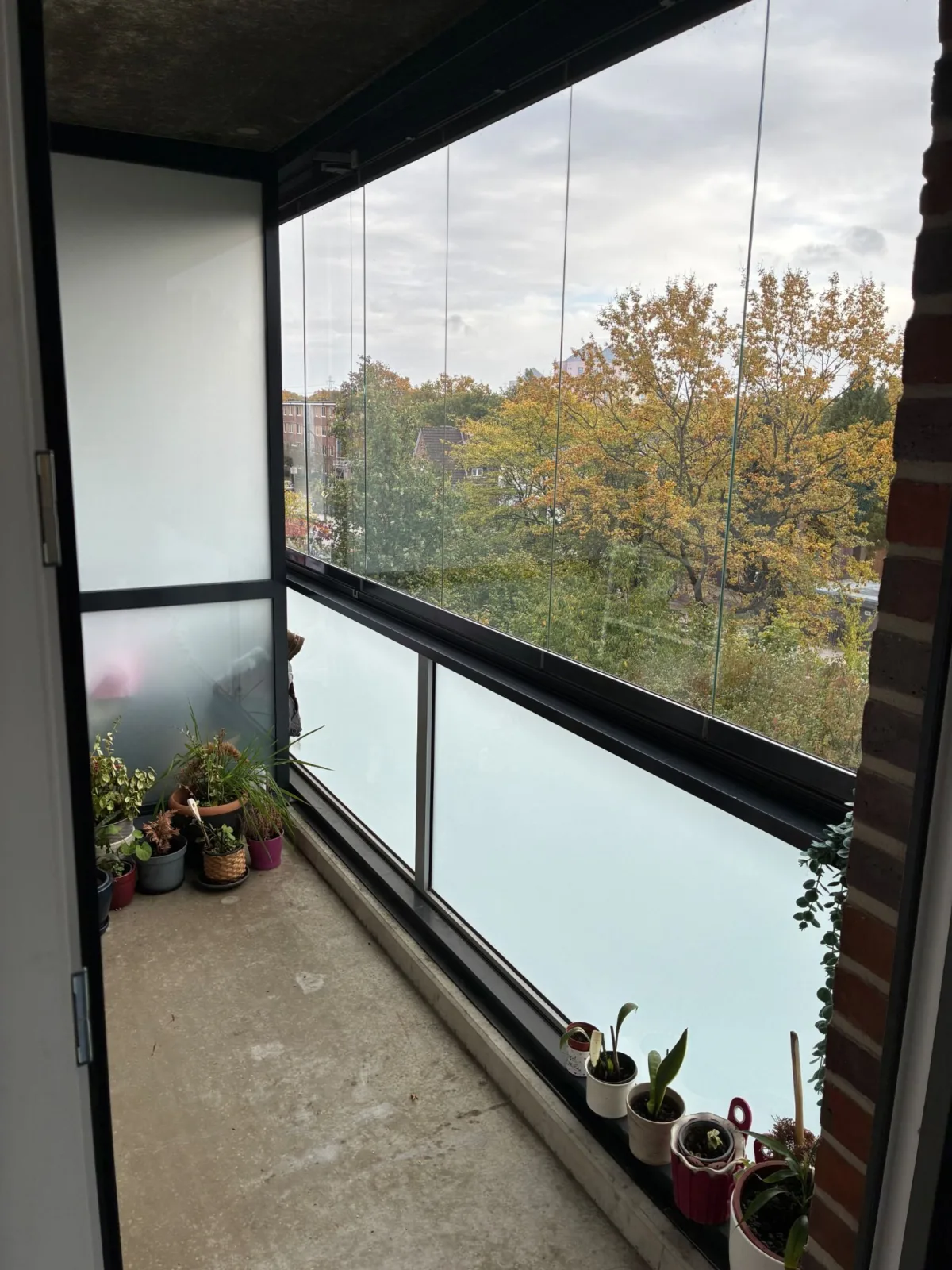Balkon mit Pflanzen