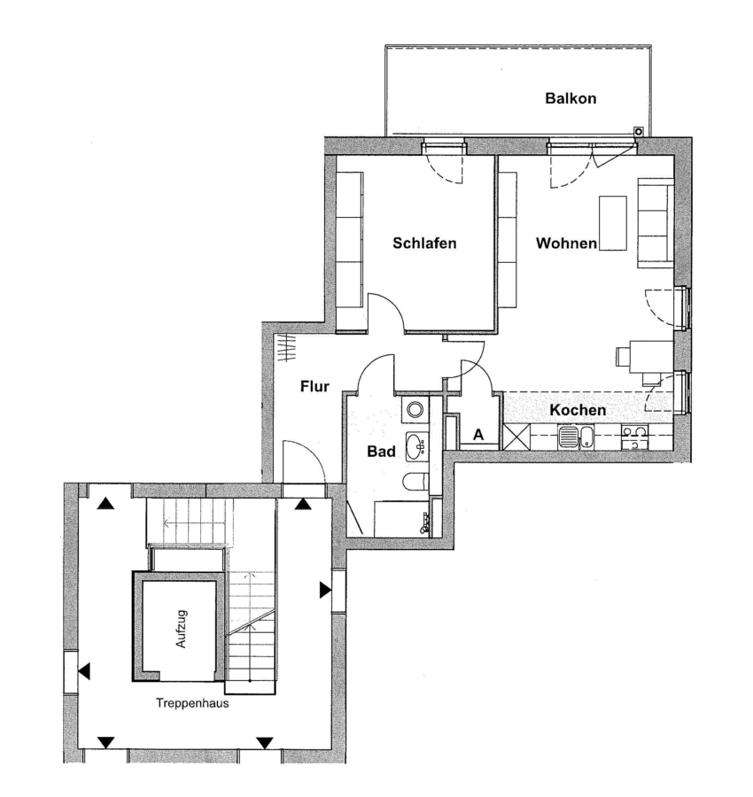 Grundriss einer vergleichbaren Wohnung
